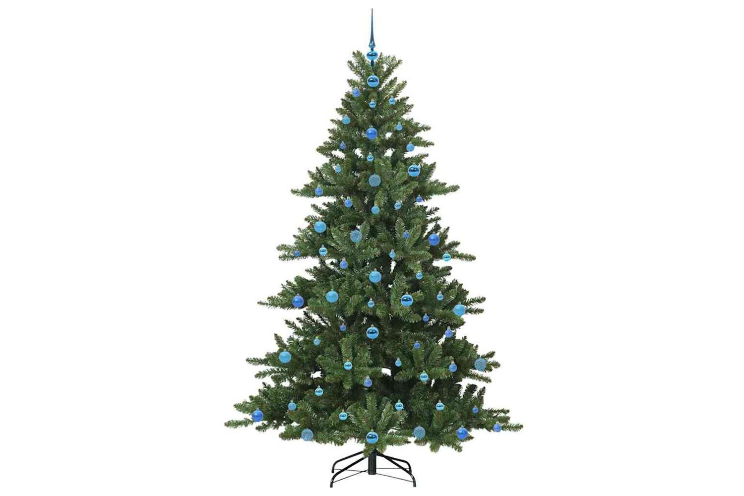 Vidaxl Artificial Hinged Christmas Tree With 300 Leds 210 Cm Pvc-4