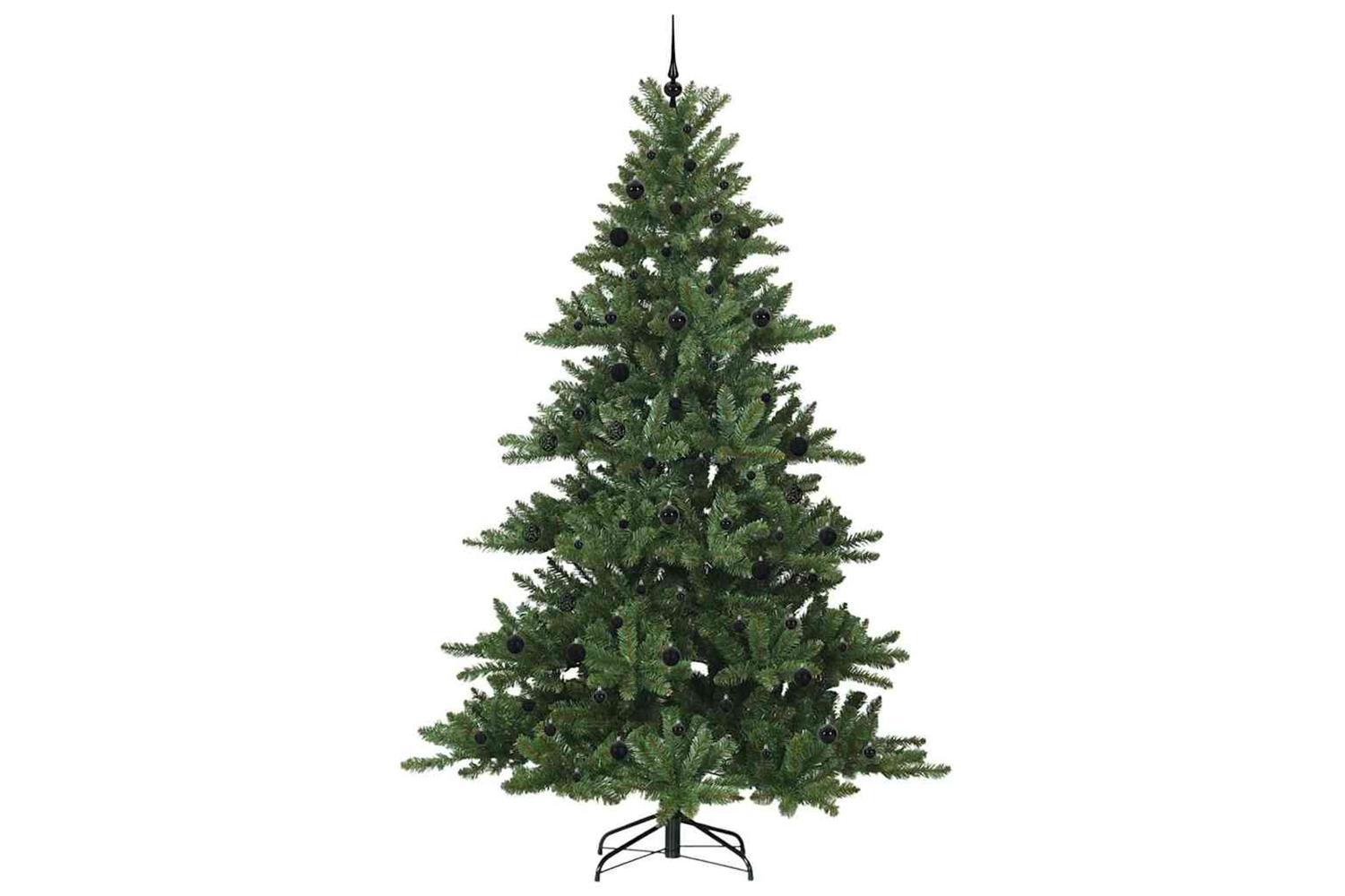 Vidaxl Artificial Hinged Christmas Tree With 300 Leds 240 Cm Pvc-4
