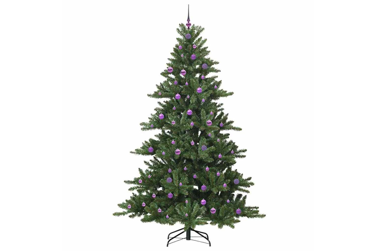 Vidaxl Artificial Hinged Christmas Tree With 300 Leds 240 Cm Pvc-4