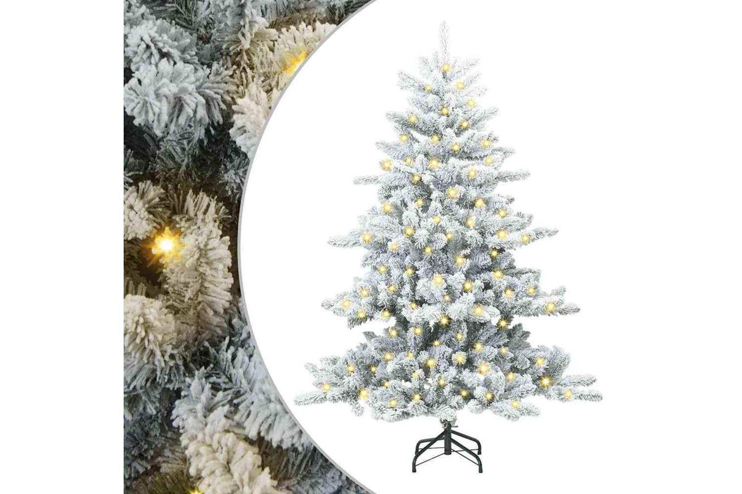 Vidaxl Artificial Hinged Christmas Tree With 150 Leds 150 Cm Pvc-2