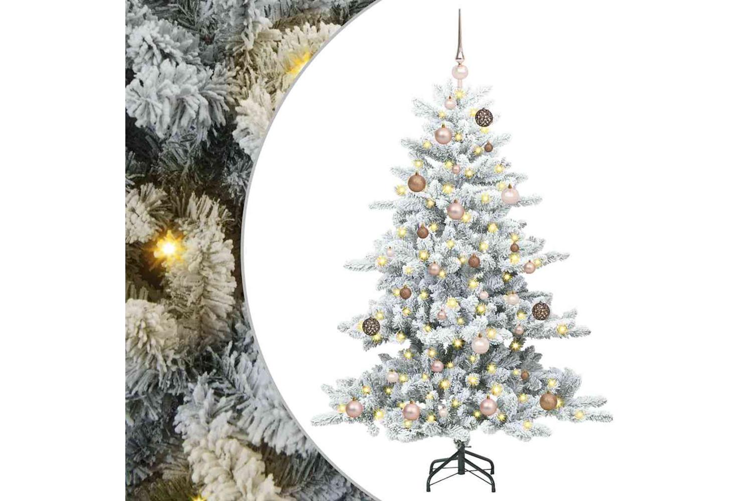 Vidaxl Artificial Hinged Christmas Tree With 150 Leds 150 Cm Pvc-2