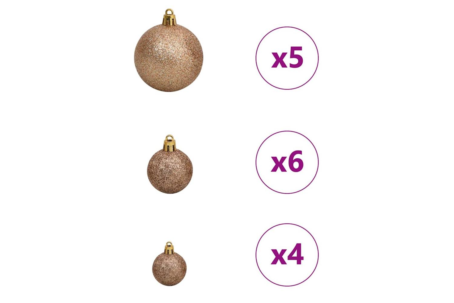 Vidaxl Artificial Hinged Christmas Tree With 150 Leds 150 Cm Pvc-7