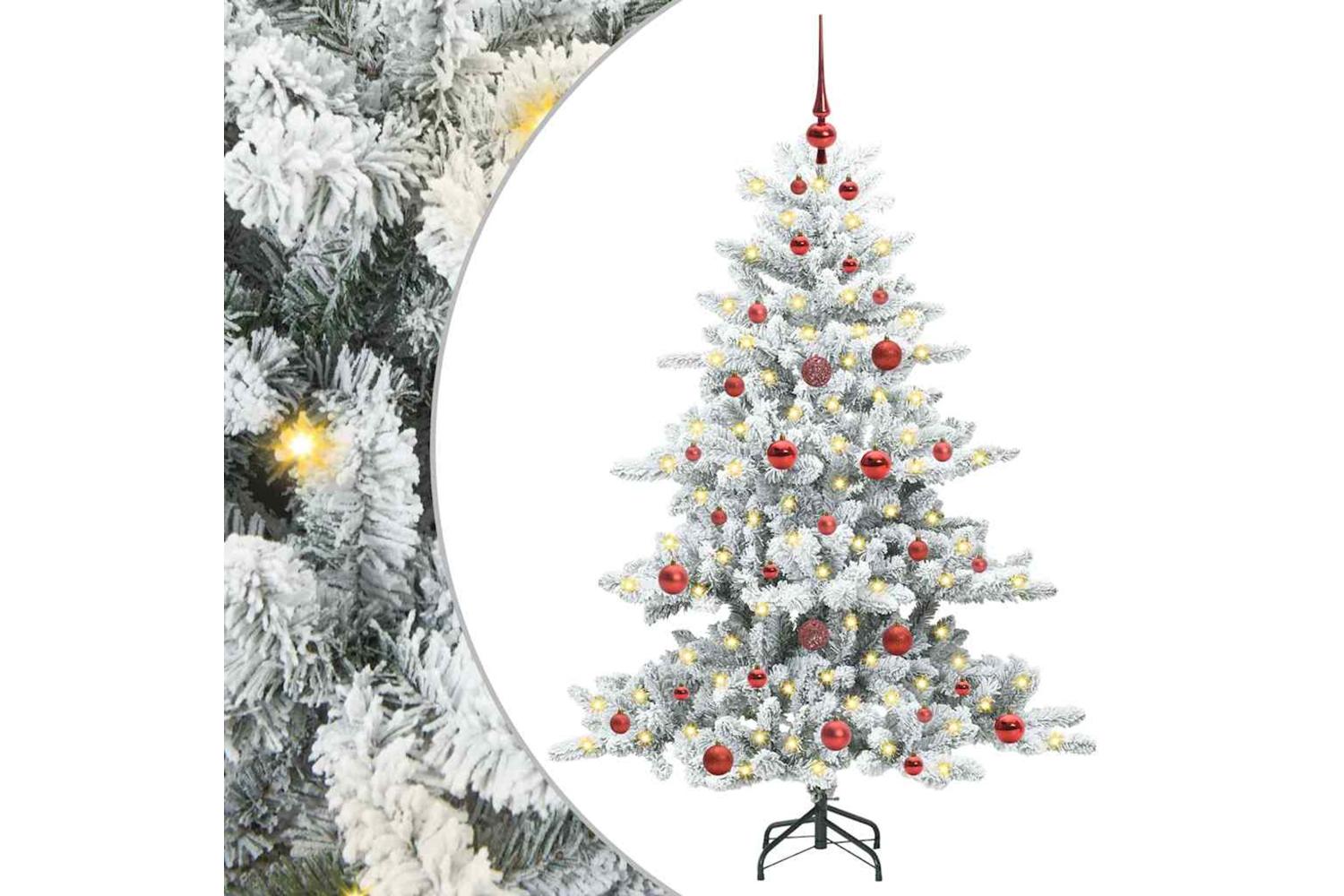 Vidaxl Artificial Hinged Christmas Tree With 150 Leds 150 Cm Pvc-2