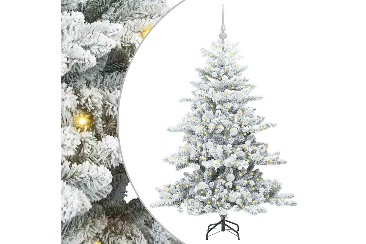 Vidaxl Artificial Hinged Christmas Tree With 150 Leds 150 Cm Pvc