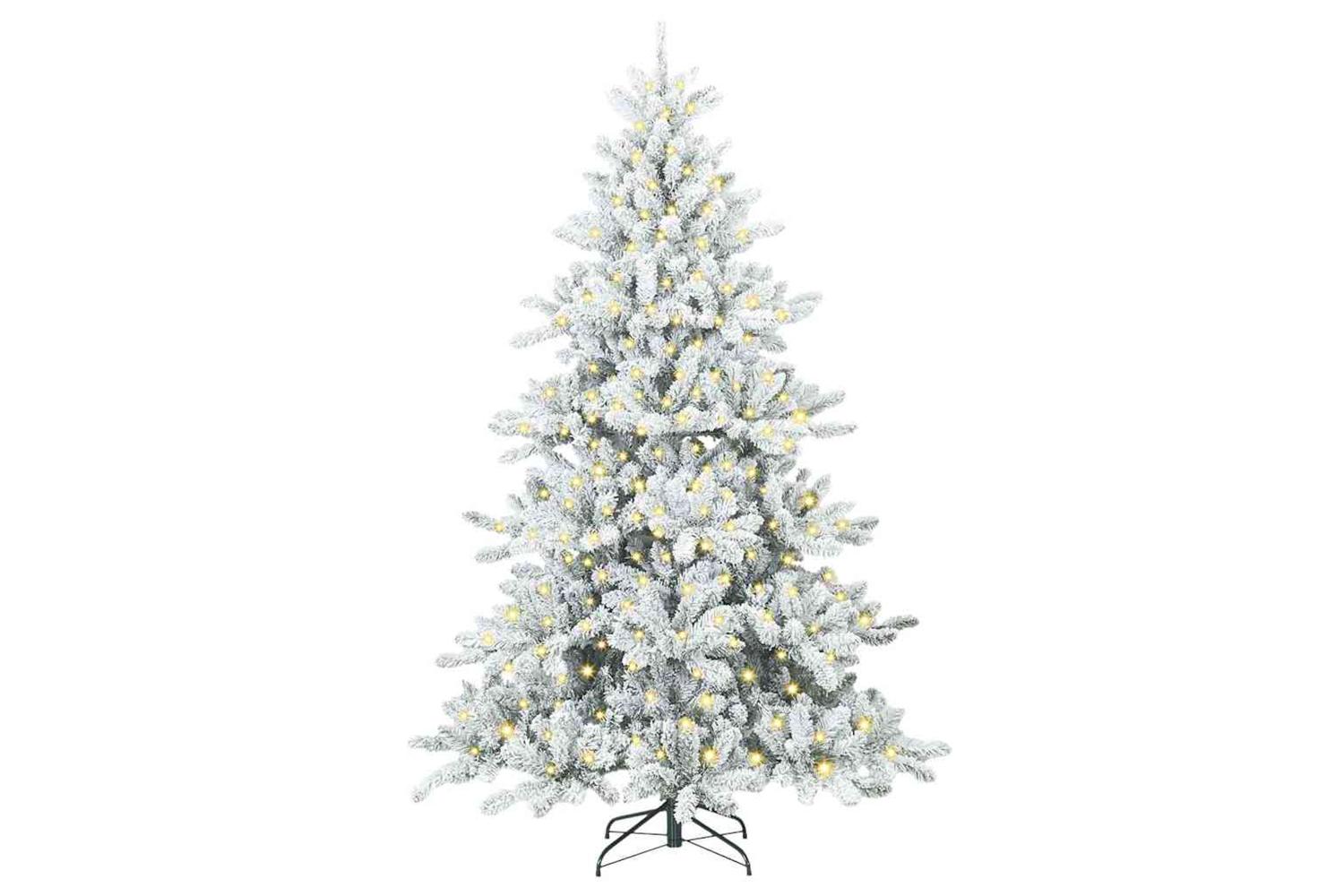 Vidaxl Artificial Hinged Christmas Tree With 300 Leds 180 Cm Pvc-3