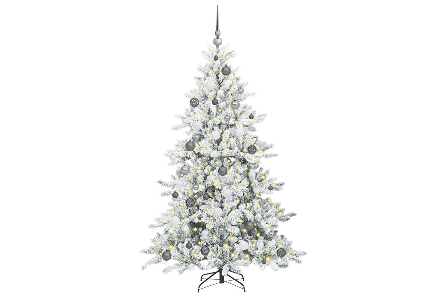 Vidaxl Artificial Hinged Christmas Tree With 300 Leds 180 Cm Pvc-3