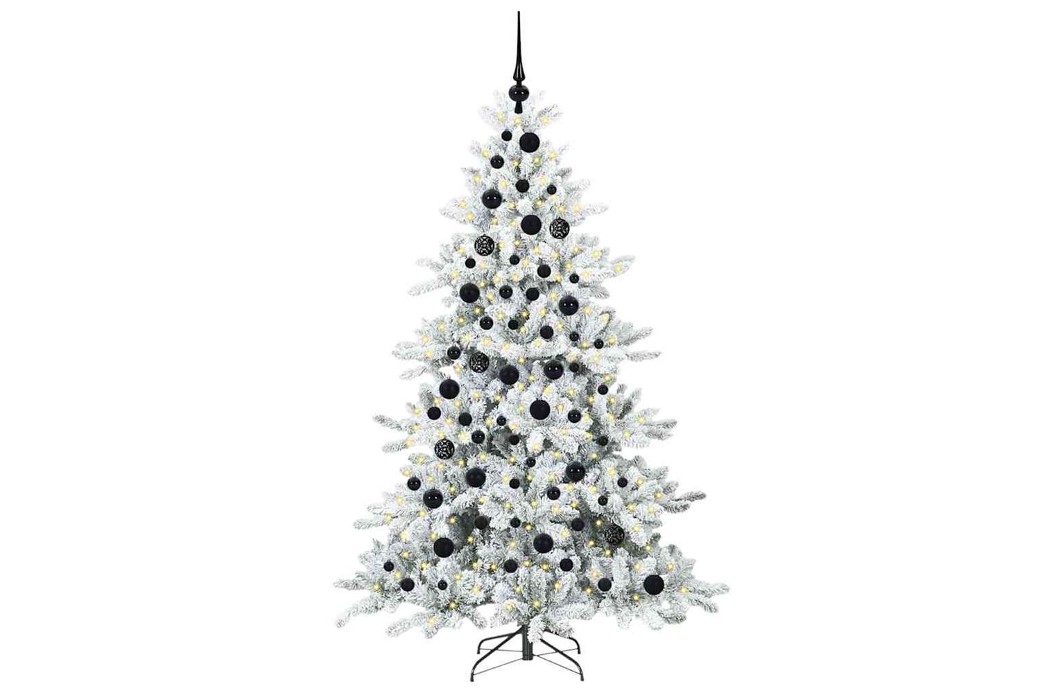 Vidaxl Artificial Hinged Christmas Tree With 300 Leds 180 Cm Pvc-3