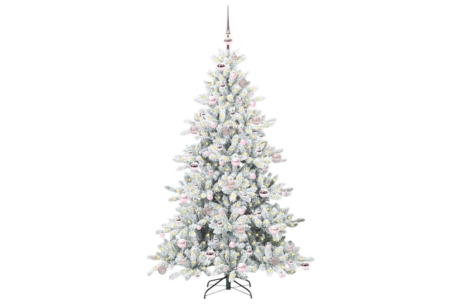 Vidaxl Artificial Hinged Christmas Tree With 300 Leds 180 Cm Pvc-3