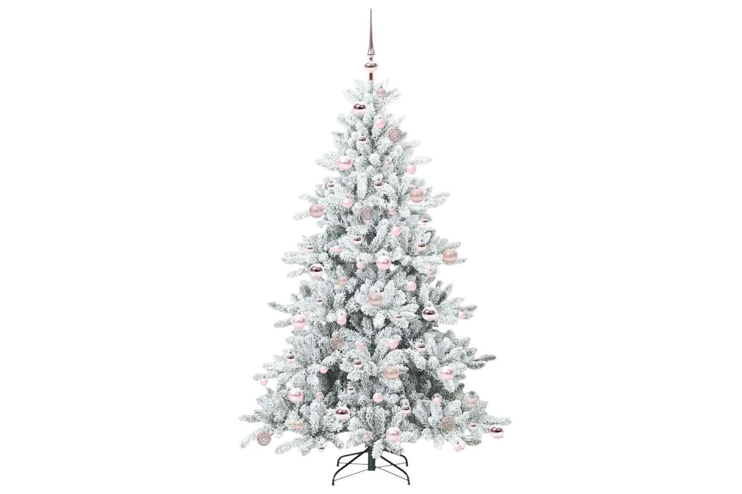 Vidaxl Artificial Hinged Christmas Tree With 300 Leds 180 Cm Pvc-4