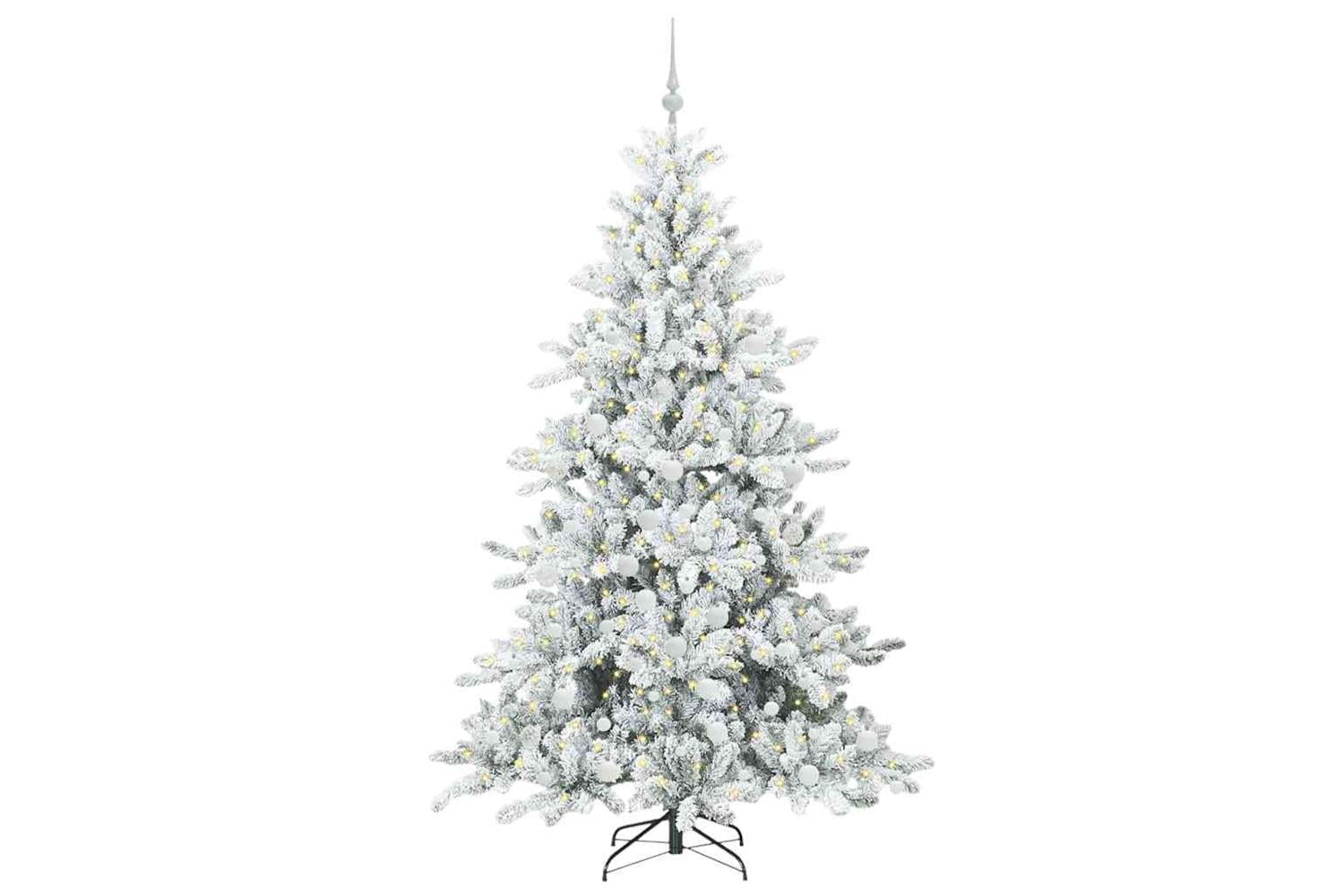 Vidaxl Artificial Hinged Christmas Tree With 300 Leds 180 Cm Pvc-3