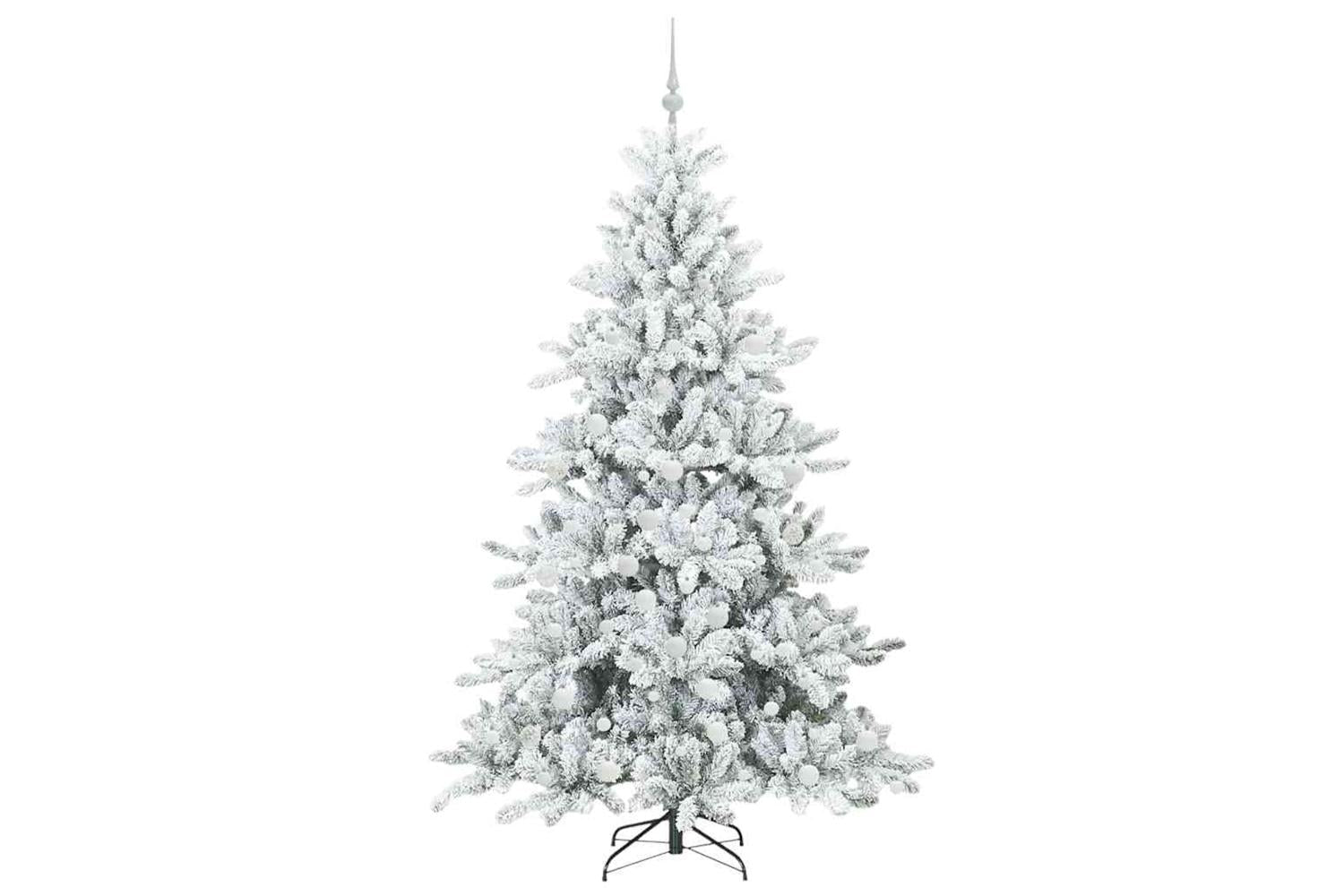 Vidaxl Artificial Hinged Christmas Tree With 300 Leds 180 Cm Pvc-4
