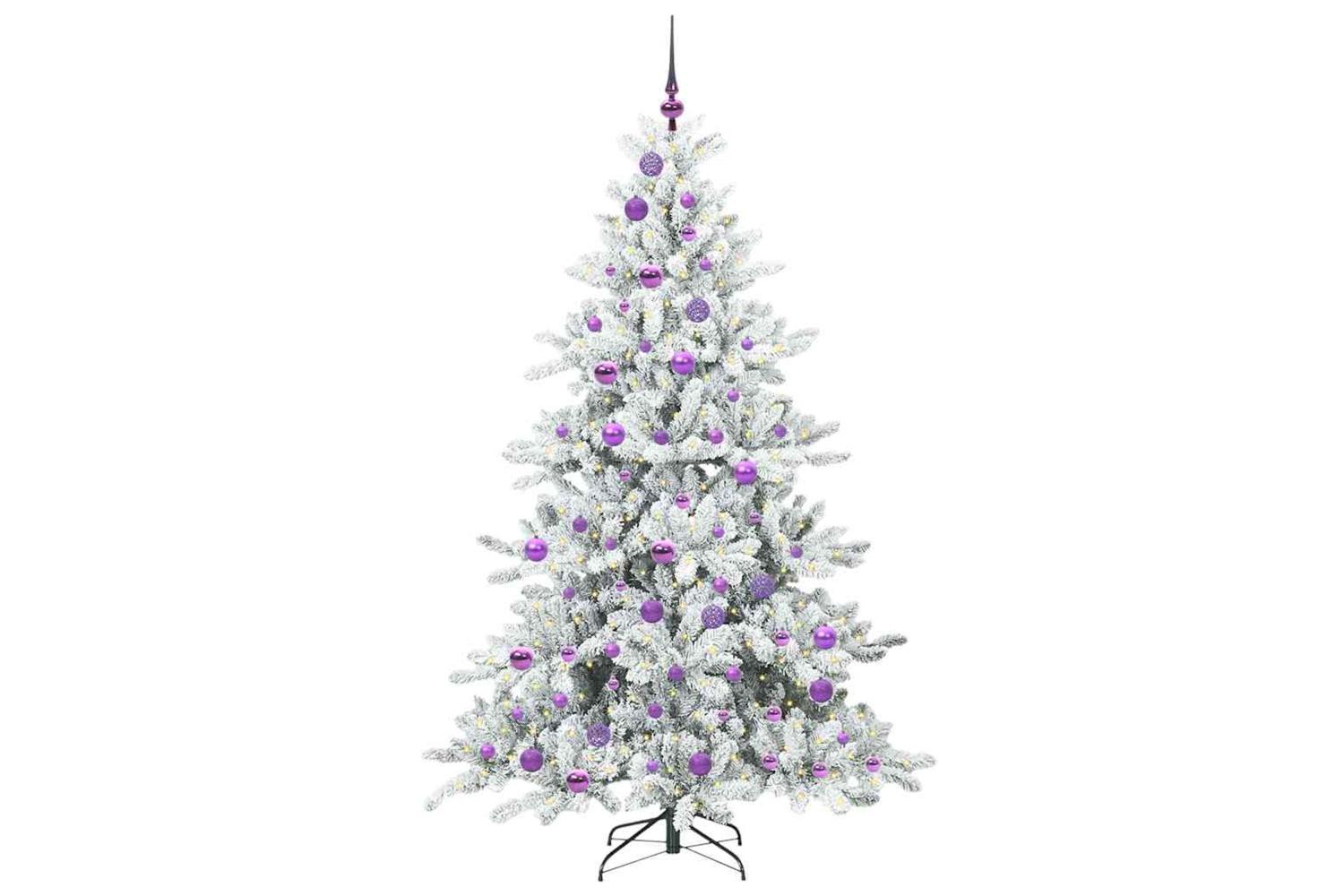 Vidaxl Artificial Hinged Christmas Tree With 300 Leds 180 Cm Pvc-3