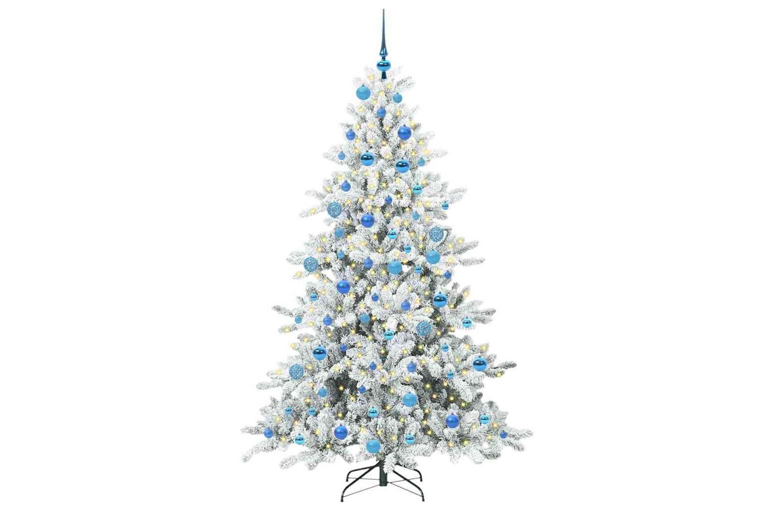 Vidaxl Artificial Hinged Christmas Tree With 300 Leds 180 Cm Pvc-3