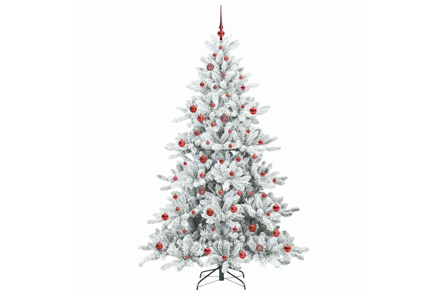 Vidaxl Artificial Hinged Christmas Tree With 300 Leds 210 Cm Pvc-4