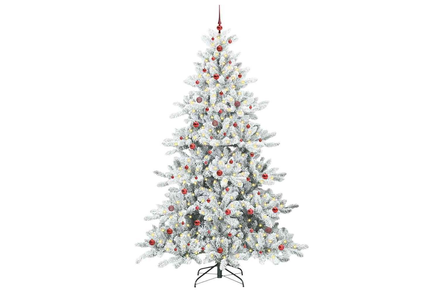 Vidaxl Artificial Hinged Christmas Tree With 300 Leds 240 Cm Pvc-3