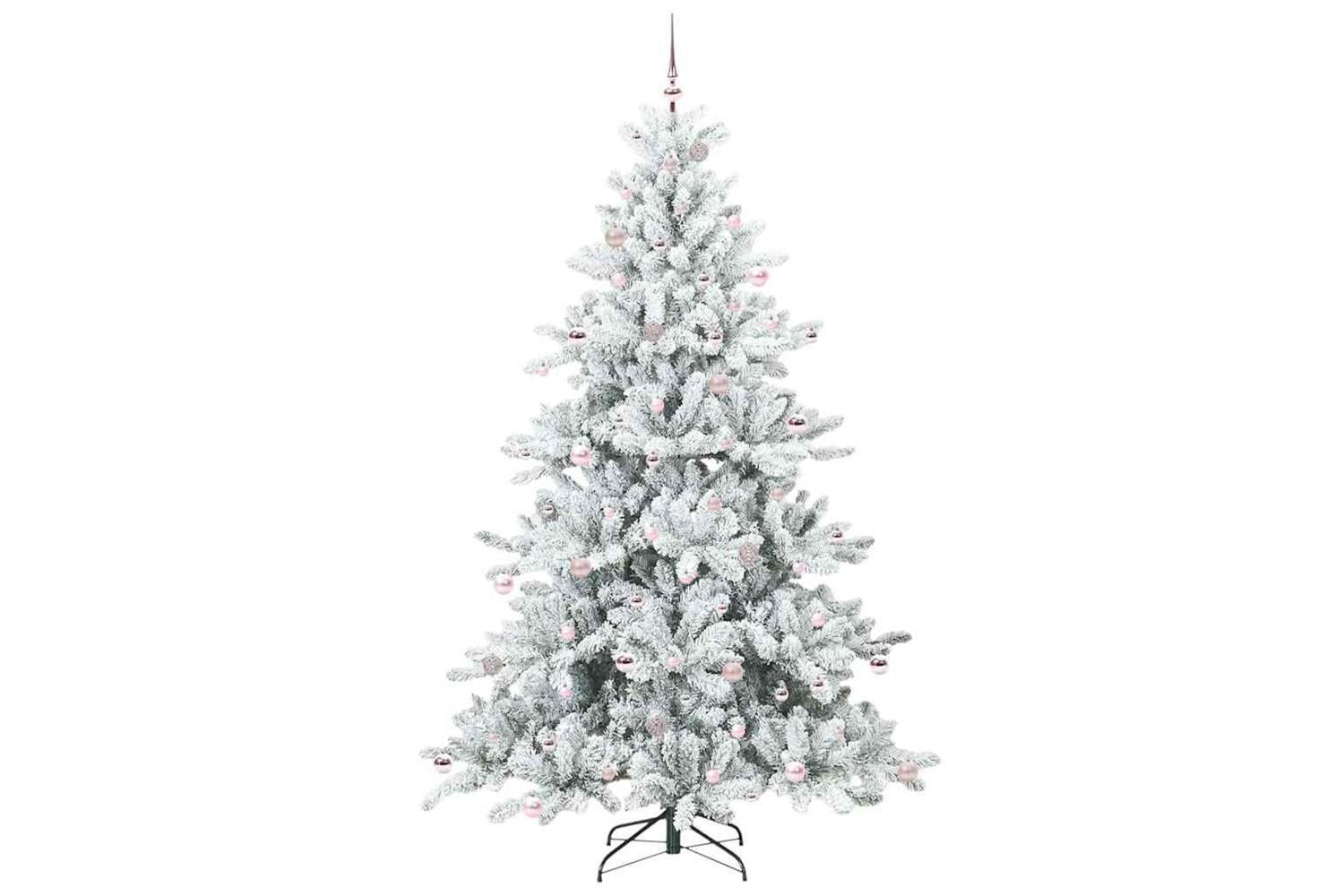 Vidaxl Artificial Hinged Christmas Tree With 300 Leds 240 Cm Pvc-4