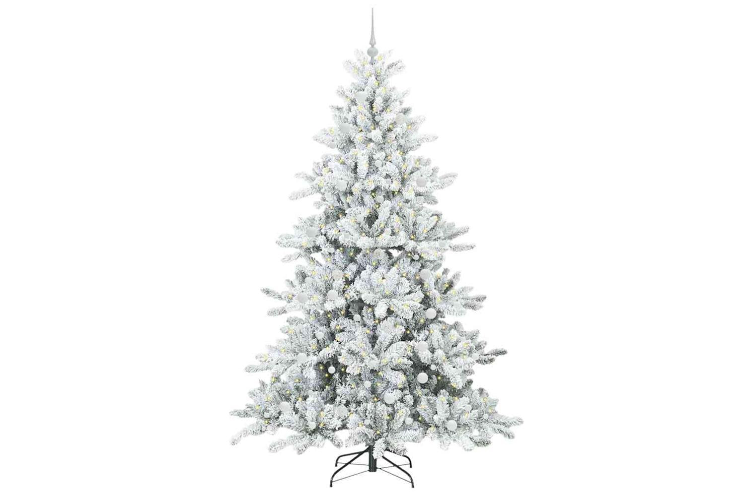 Vidaxl Artificial Hinged Christmas Tree With 300 Leds 240 Cm Pvc-3