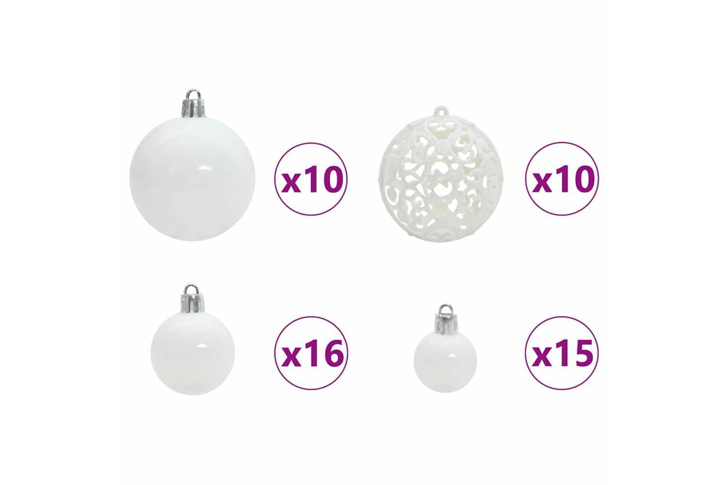 Vidaxl Artificial Hinged Christmas Tree With 300 Leds 240 Cm Pvc-8