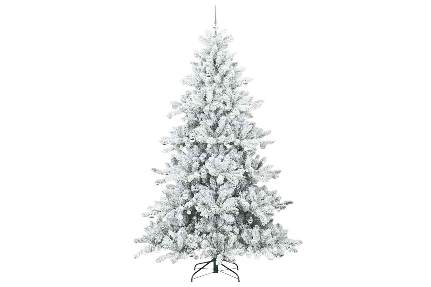 Vidaxl Artificial Hinged Christmas Tree With 300 Leds 240 Cm Pvc-4