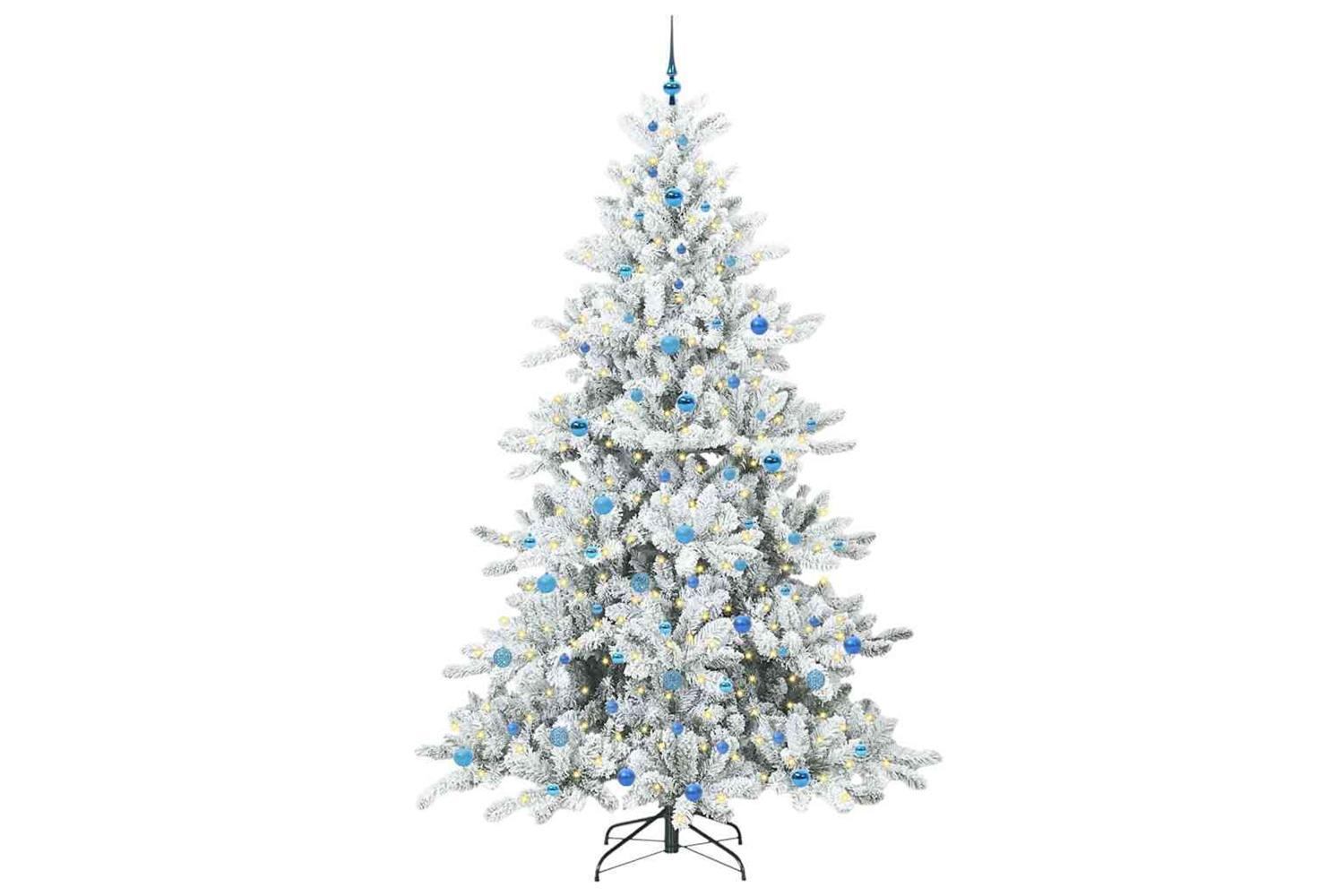 Vidaxl Artificial Hinged Christmas Tree With 300 Leds 240 Cm Pvc-3