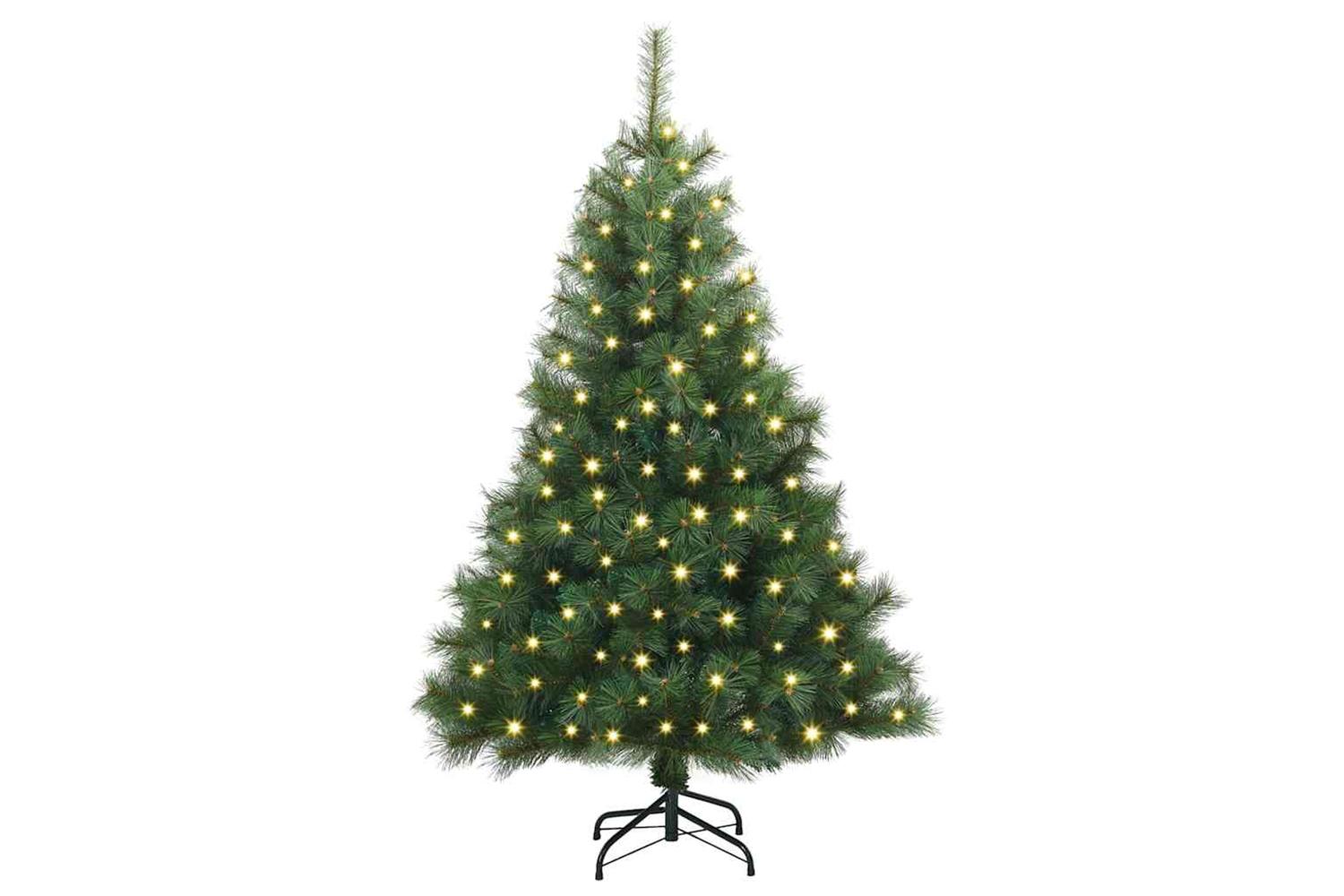 Vidaxl Artificial Christmas Tree With 150 Leds Green 120 Cm Pe And Pvc-3