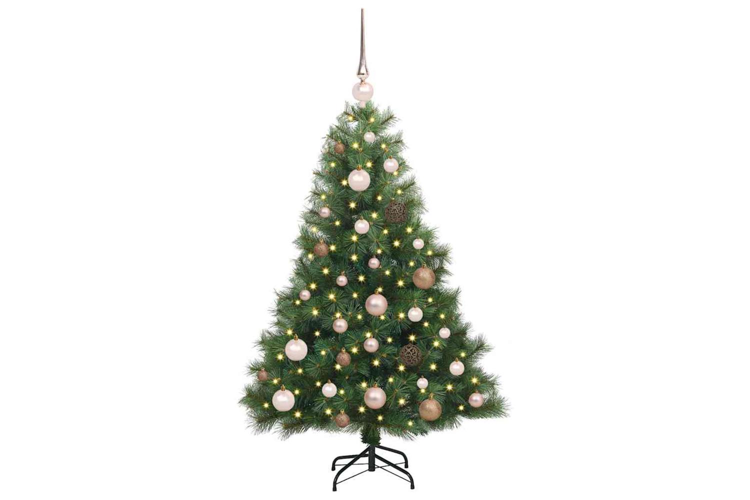 Vidaxl Artificial Christmas Tree With 150 Leds Green 120 Cm Pe And Pvc-3