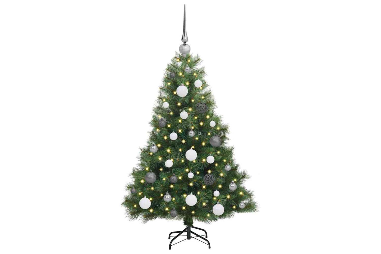 Vidaxl Artificial Christmas Tree With 150 Leds Green 120 Cm Pe And Pvc-3
