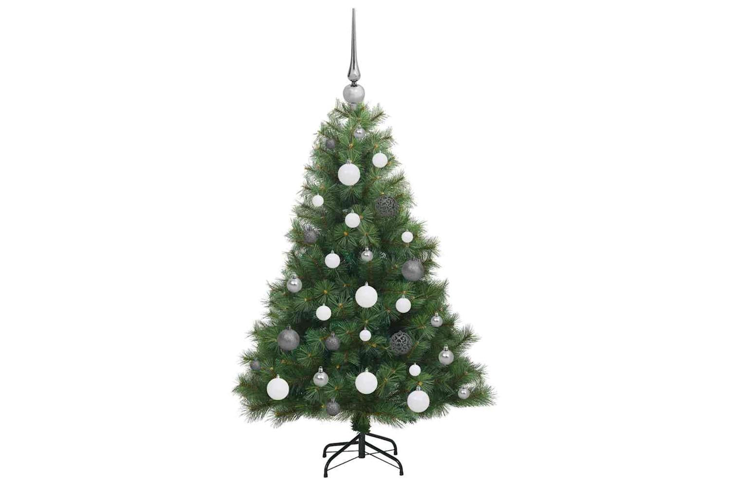 Vidaxl Artificial Christmas Tree With 150 Leds Green 120 Cm Pe And Pvc-5