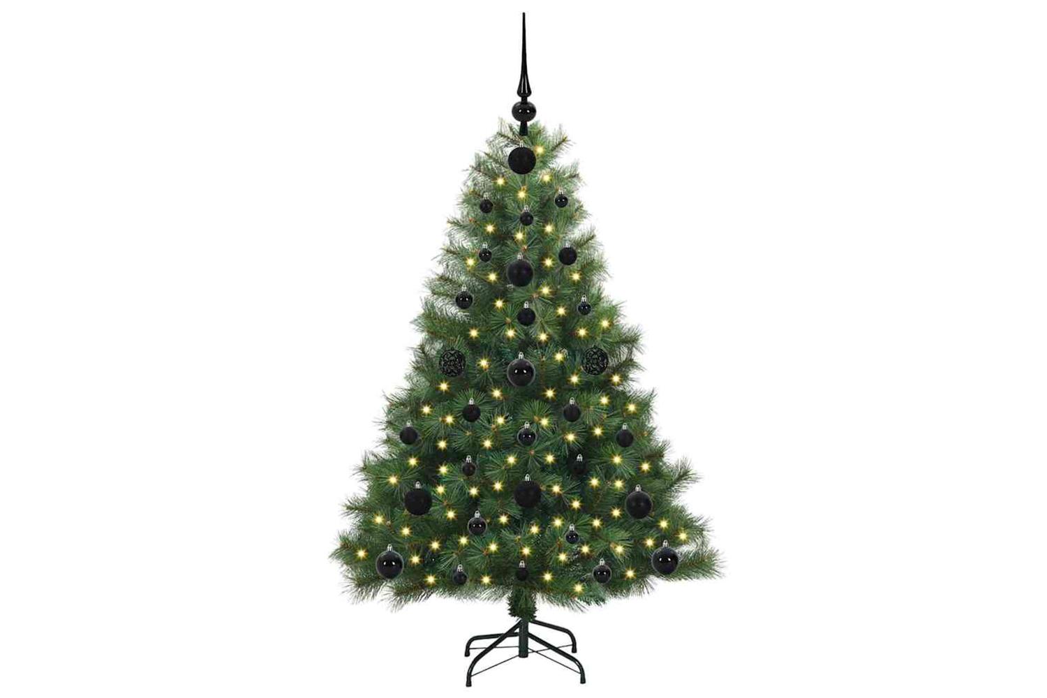 Vidaxl Artificial Christmas Tree With 150 Leds Green 120 Cm Pe And Pvc-3