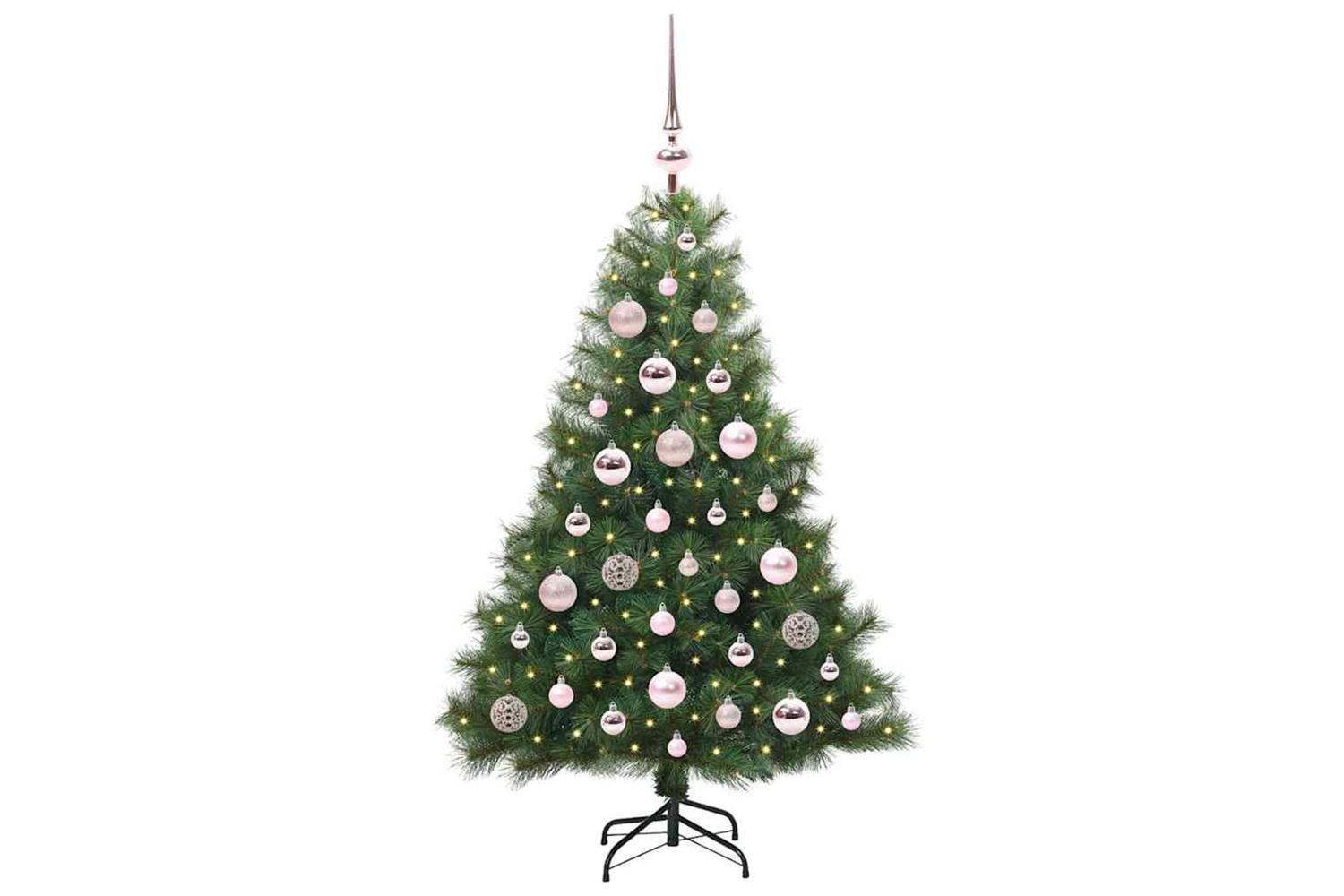 Vidaxl Artificial Christmas Tree With 150 Leds Green 120 Cm Pe And Pvc-3