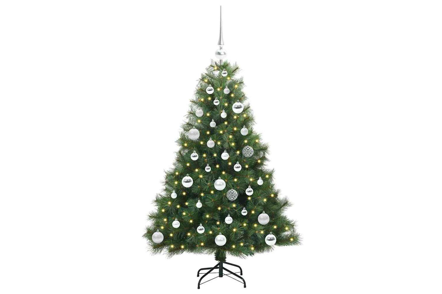 Vidaxl Artificial Christmas Tree With 150 Leds Green 120 Cm Pe And Pvc-3