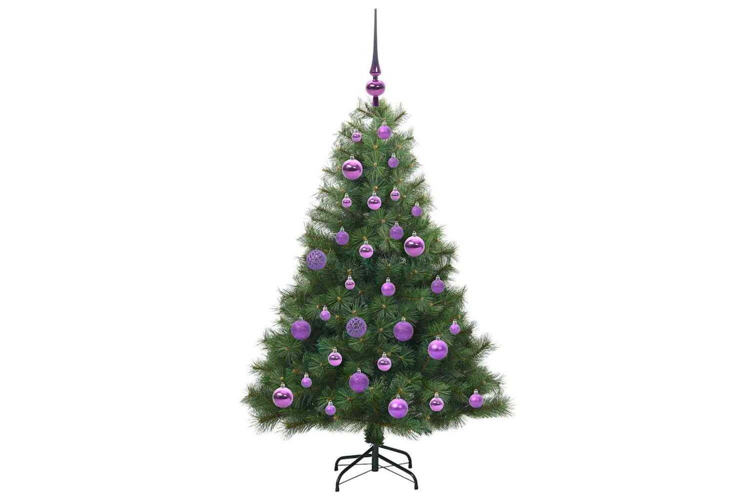 Vidaxl Artificial Christmas Tree With 150 Leds Green 120 Cm Pe And Pvc-4