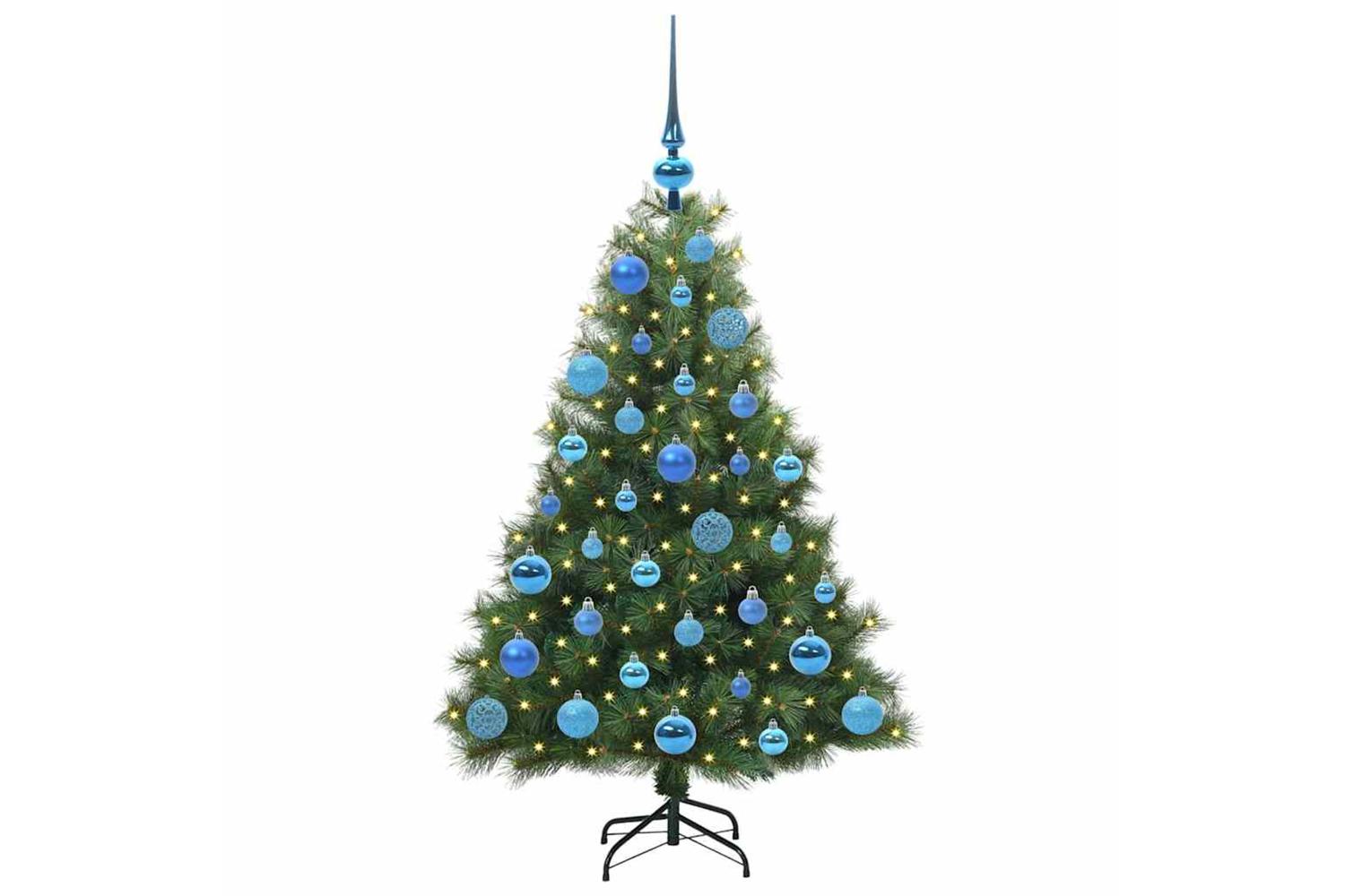 Vidaxl Artificial Christmas Tree With 150 Leds Green 120 Cm Pe And Pvc-3