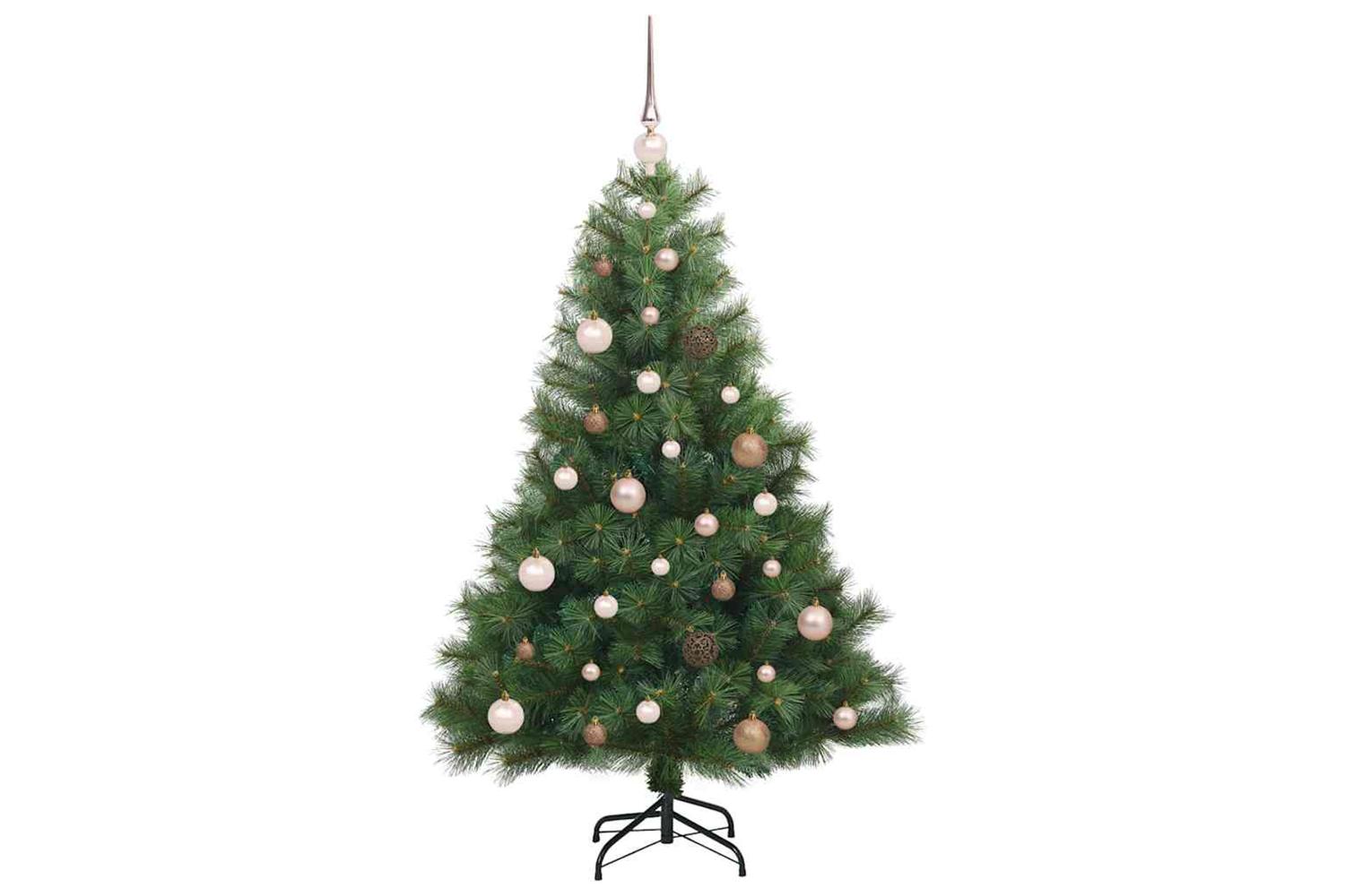 Vidaxl Artificial Christmas Tree With 150 Leds Green 150 Cm Pe And Pvc-4
