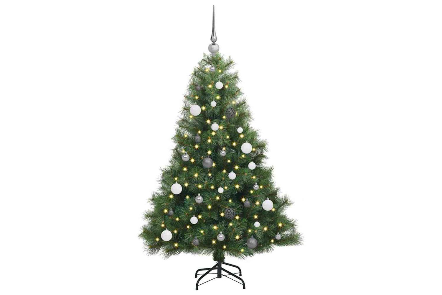 Vidaxl Artificial Christmas Tree With 150 Leds Green 150 Cm Pe And Pvc-3