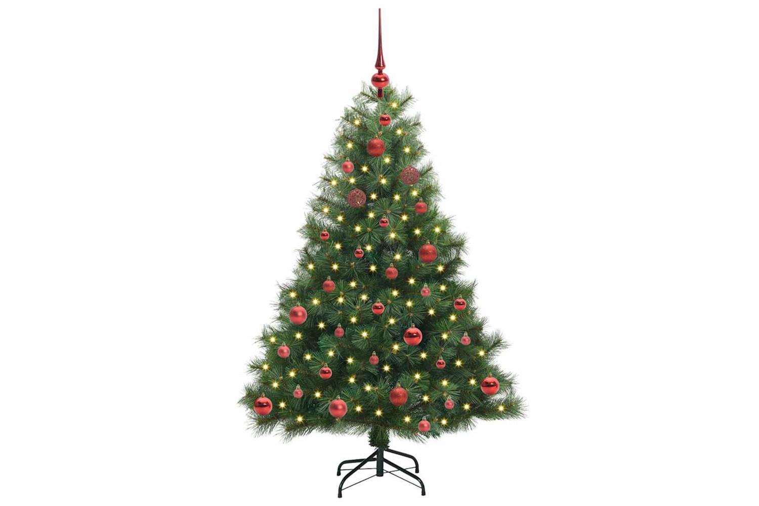 Vidaxl Artificial Christmas Tree With 150 Leds Green 150 Cm Pe And Pvc-3