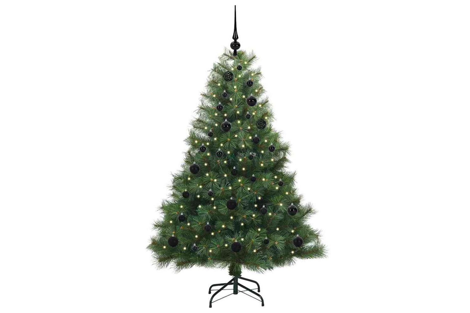 Vidaxl Artificial Christmas Tree With 150 Leds Green 150 Cm Pe And Pvc-3