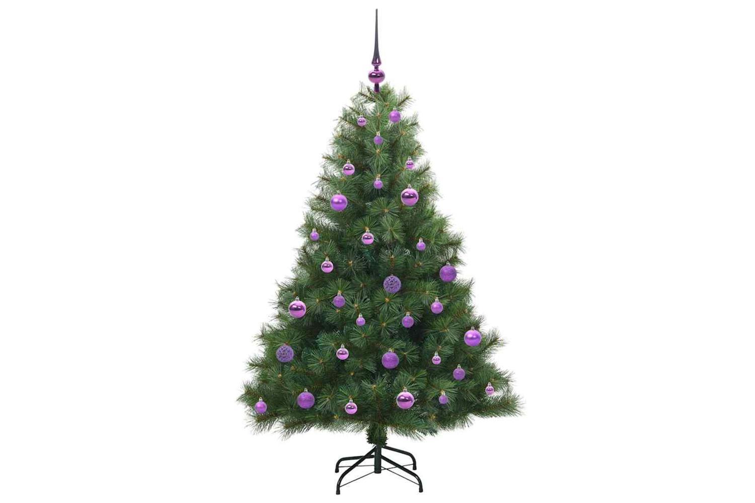 Vidaxl Artificial Christmas Tree With 150 Leds Green 150 Cm Pe And Pvc-4