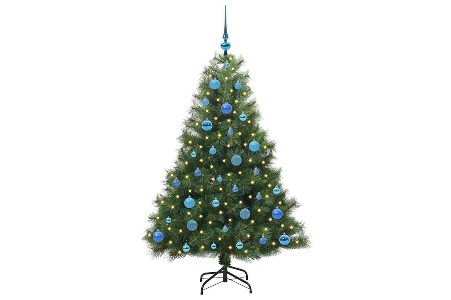 Vidaxl Artificial Christmas Tree With 150 Leds Green 150 Cm Pe And Pvc-3