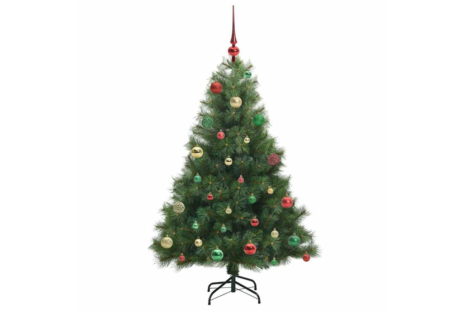 Vidaxl Artificial Christmas Tree With 150 Leds Green 150 Cm Pe And Pvc-6