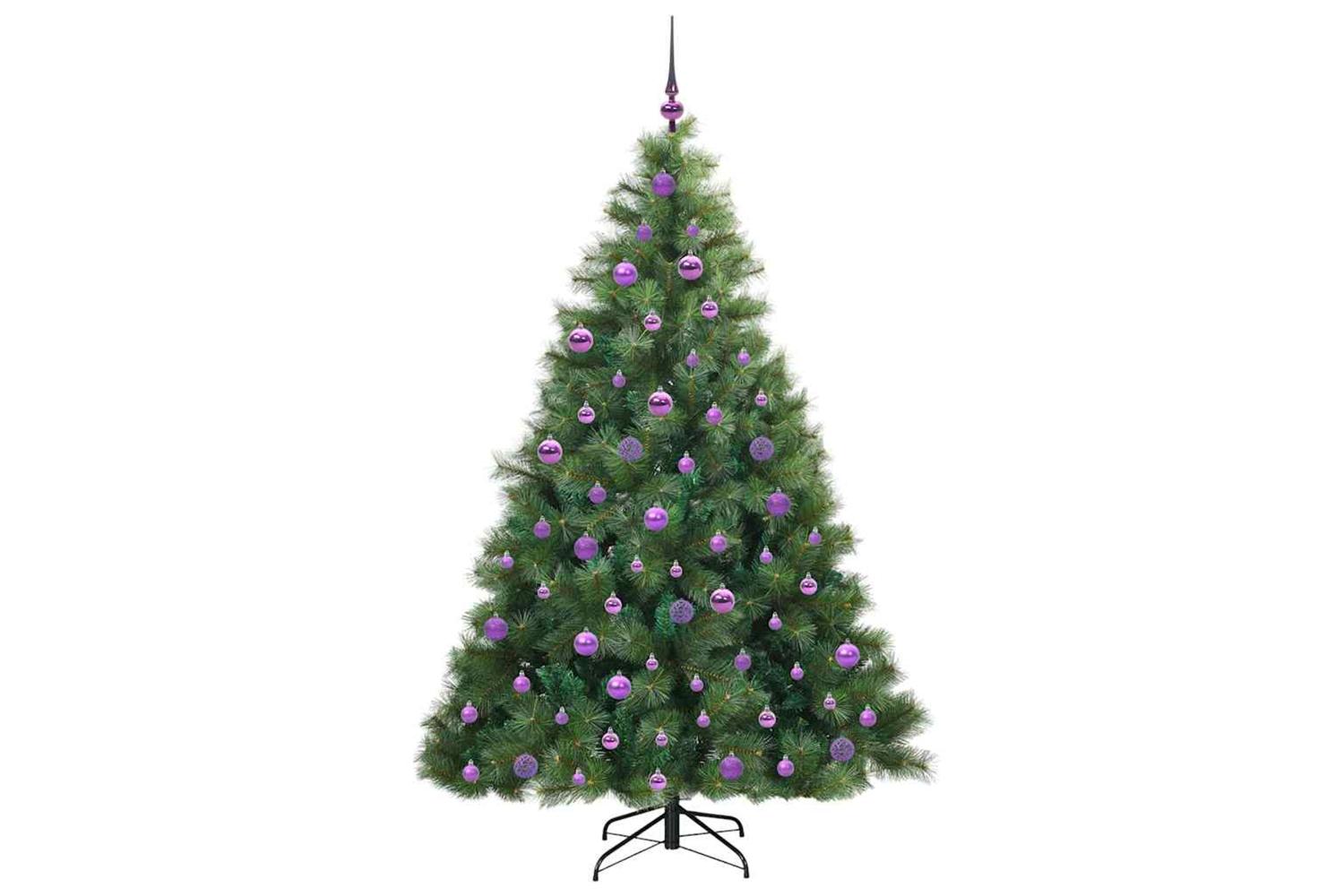 Vidaxl Artificial Christmas Tree With 300 Leds Green 180 Cm Pe And Pvc-4