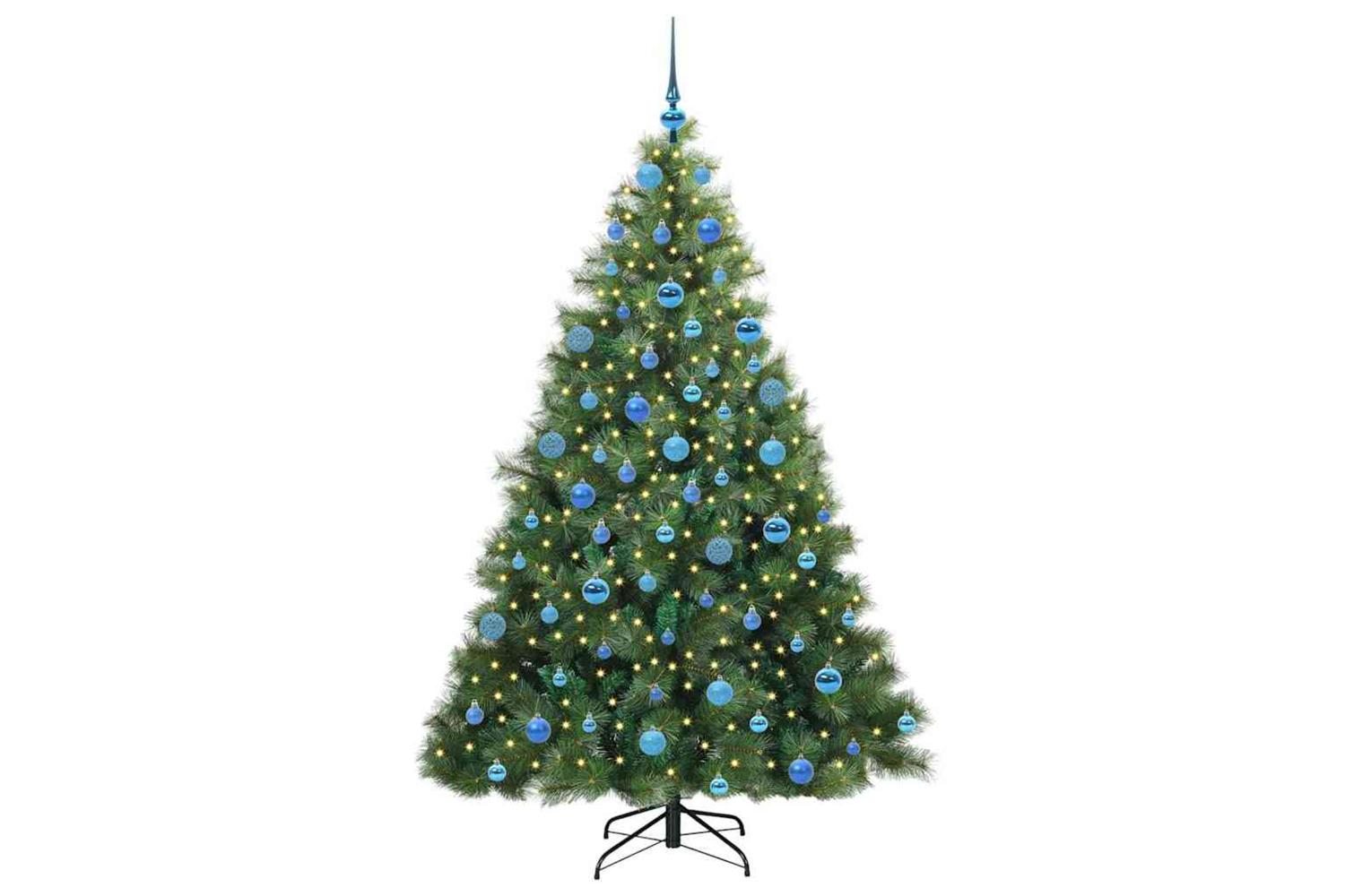 Vidaxl Artificial Christmas Tree With 300 Leds Green 180 Cm Pe And Pvc-3
