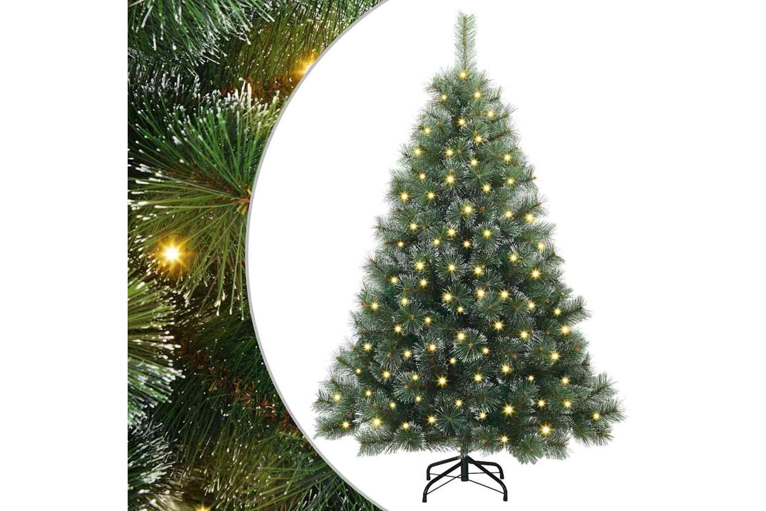 Vidaxl Artificial Christmas Tree With 150 Leds Green 120 Cm Pe And Pvc-2