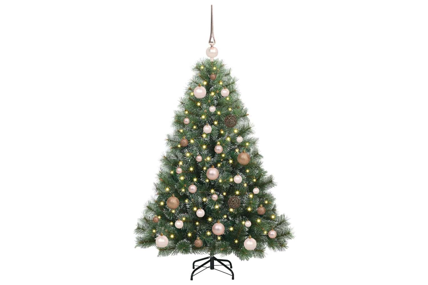 Vidaxl Artificial Christmas Tree With 150 Leds Green 120 Cm Pe And Pvc-3