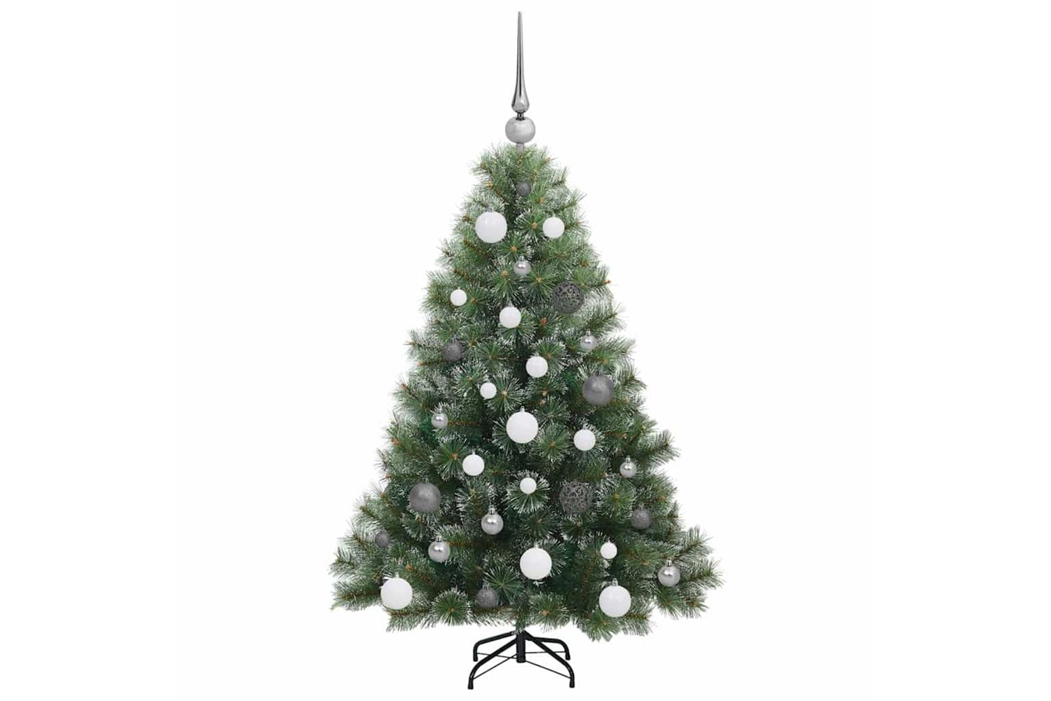 Vidaxl Artificial Christmas Tree With 150 Leds Green 120 Cm Pe And Pvc-5
