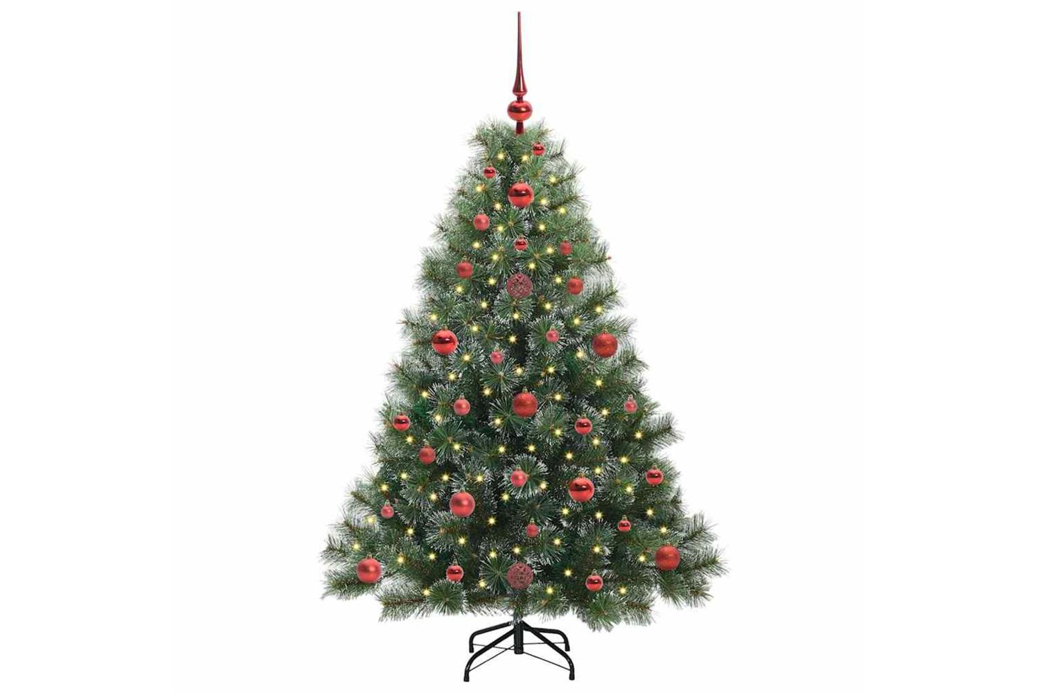Vidaxl Artificial Christmas Tree With 150 Leds Green 120 Cm Pe And Pvc-3