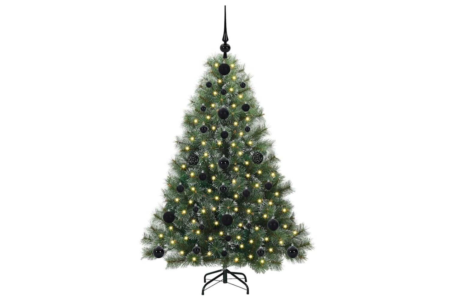 Vidaxl Artificial Christmas Tree With 150 Leds Green 120 Cm Pe And Pvc-3