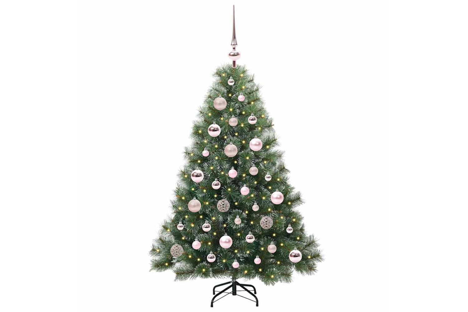 Vidaxl Artificial Christmas Tree With 150 Leds Green 120 Cm Pe And Pvc-3