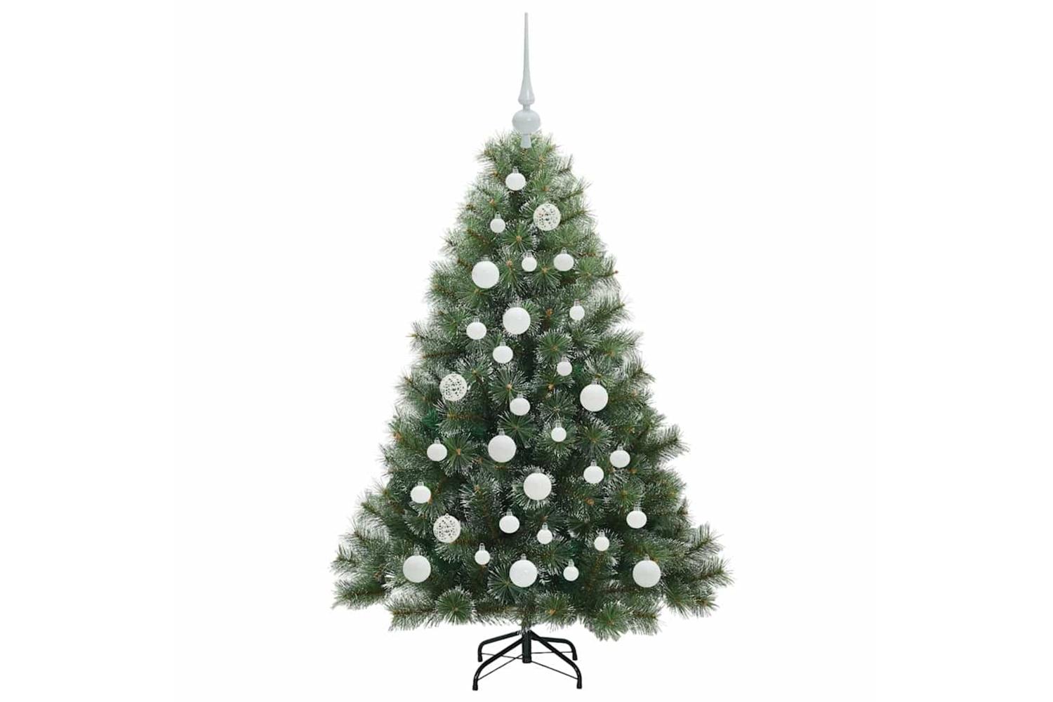 Vidaxl Artificial Christmas Tree With 150 Leds Green 120 Cm Pe And Pvc-4
