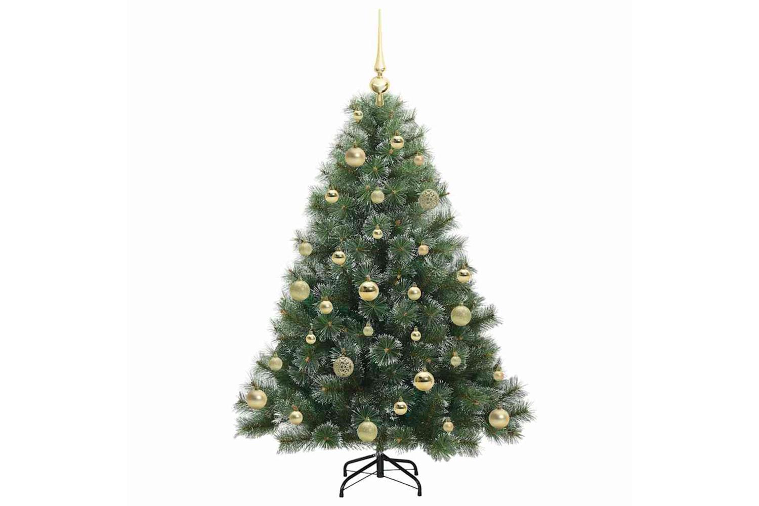 Vidaxl Artificial Christmas Tree With 150 Leds Green 120 Cm Pe And Pvc-4